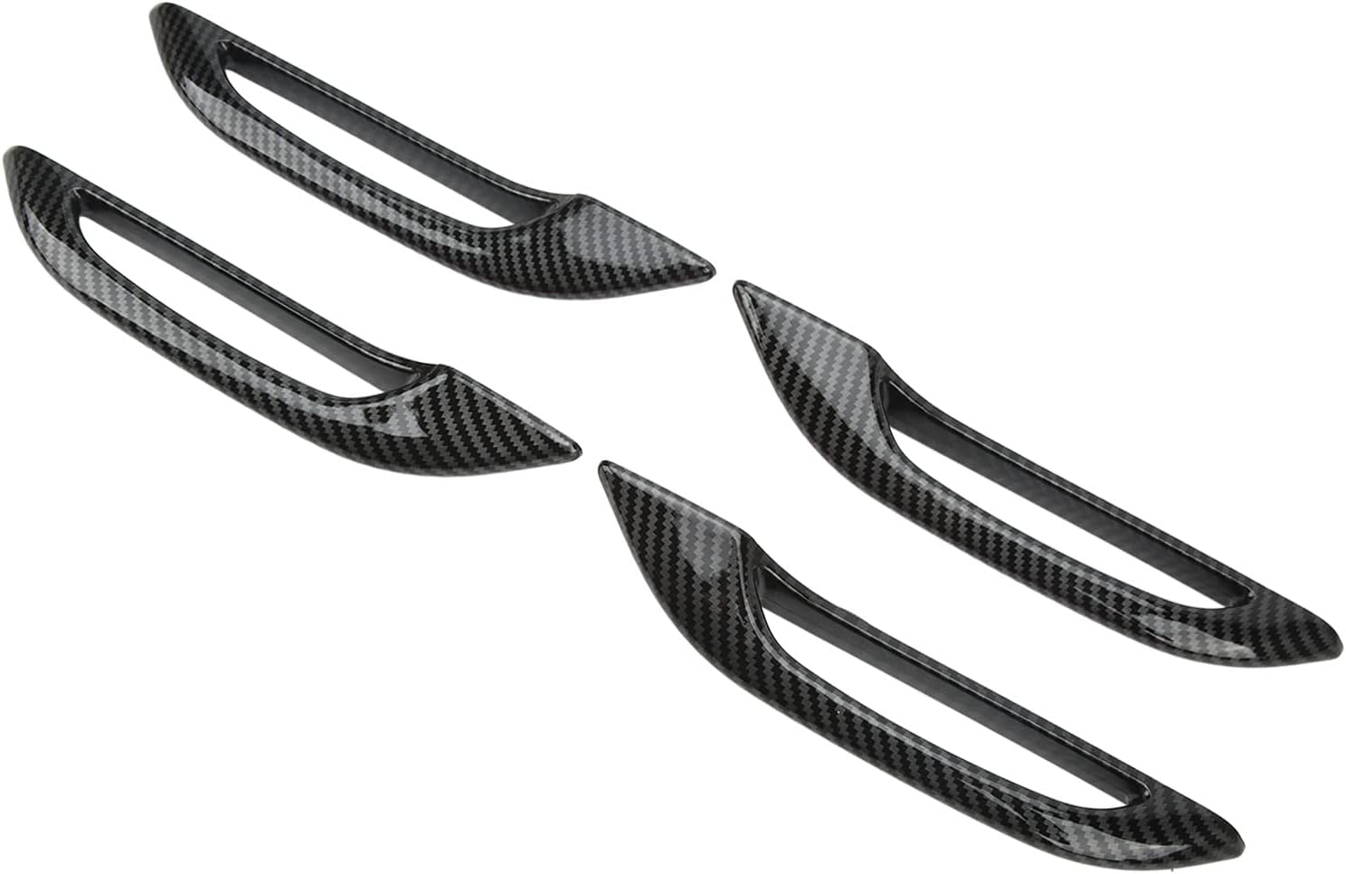 Aramox Car Door Handle Cover 4PCS Anti Freezing Carbon Fiber Replacement for Y