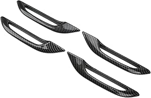 Door Handle Protective Film, 4-Piece Set Carbon Fiber Texture Adhesive