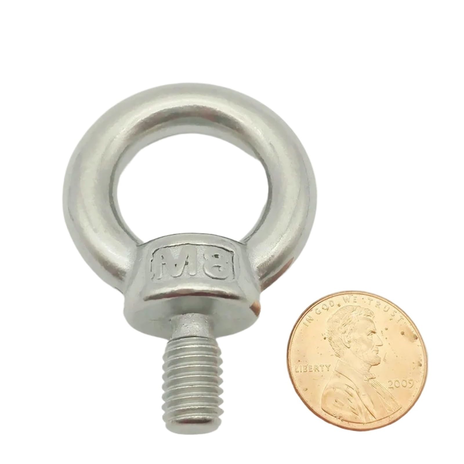 10 viti a occhiello in acciaio inox 304 M8 M10 M12 M14 M16 con filettatura esterna