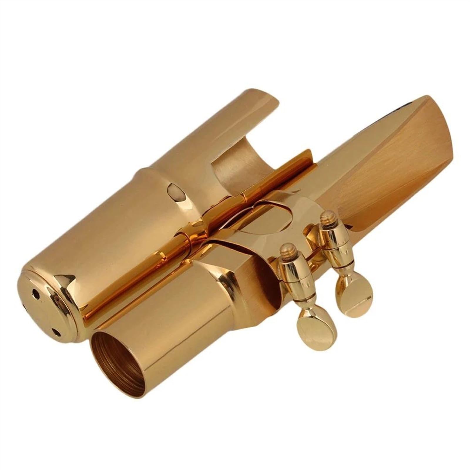 Zestaw Ustników Do Saksofonu Tenorowego E-flat Z Klipsem Na Nasadkę, Mosiądz, Srebro/pozłacane Części Ustnika Do Saksofonu Akcesoria do Saksofonu Części (Color : Gold)