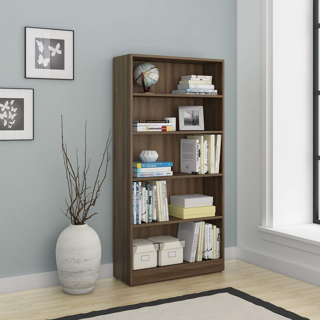 Spacewood William Bookcase 1600 X 800 (Bronze Walnut)