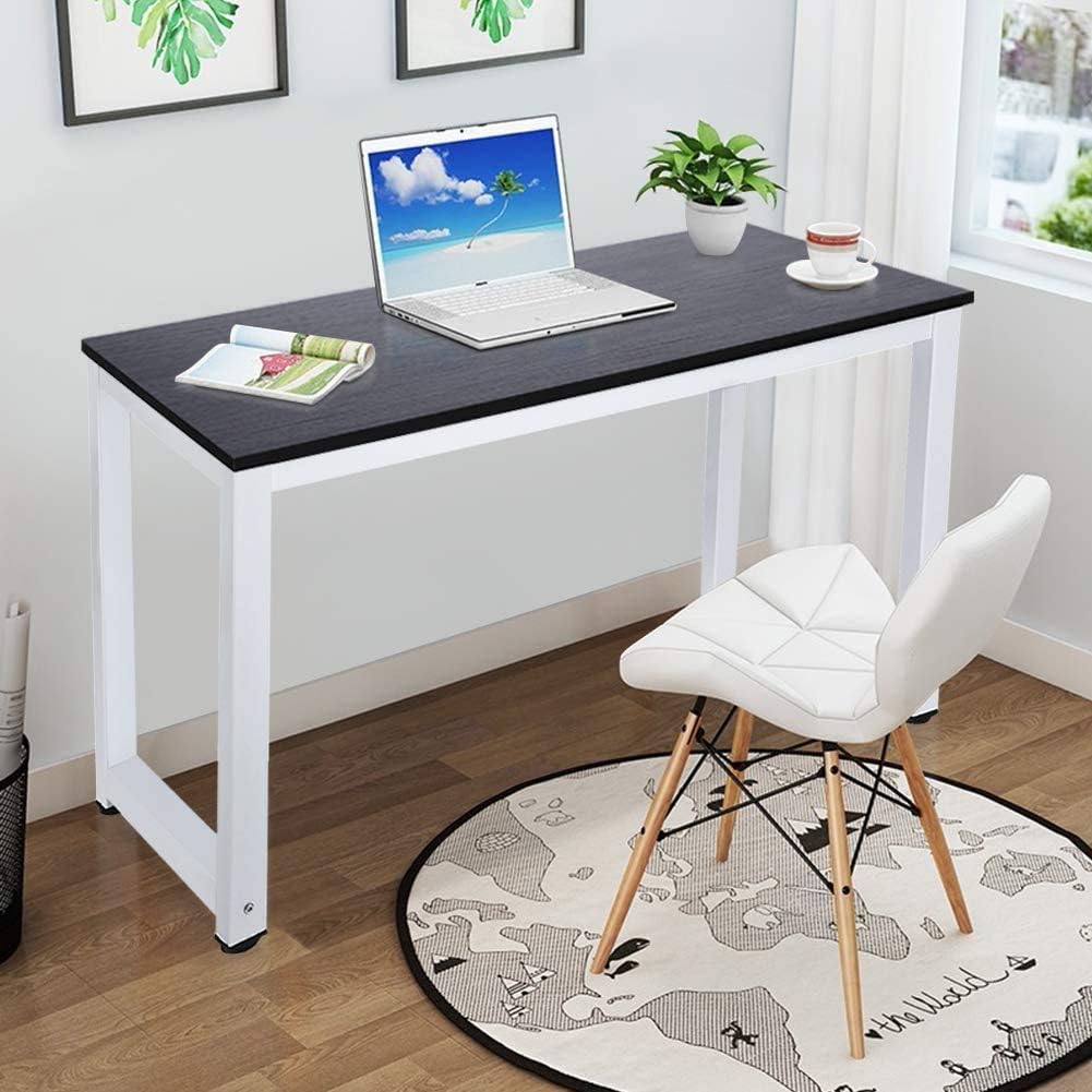 Buy Computer Table MDF&Steel Frame Computer Desk Medium Desk Table