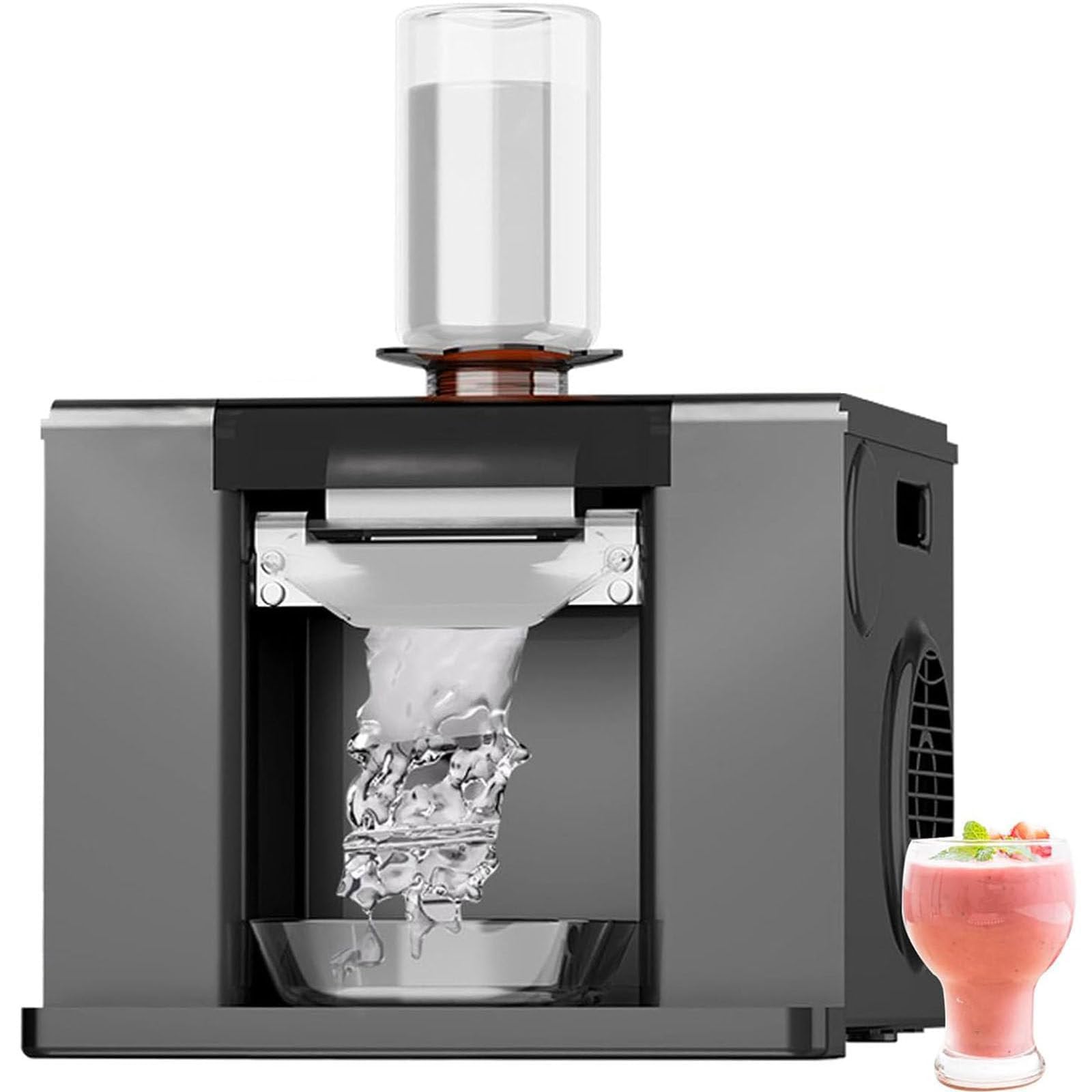 Schneeflocken-Eismaschine 280W, Profi-Eisbereiter, 60kg/Tag, Luftgekühlt