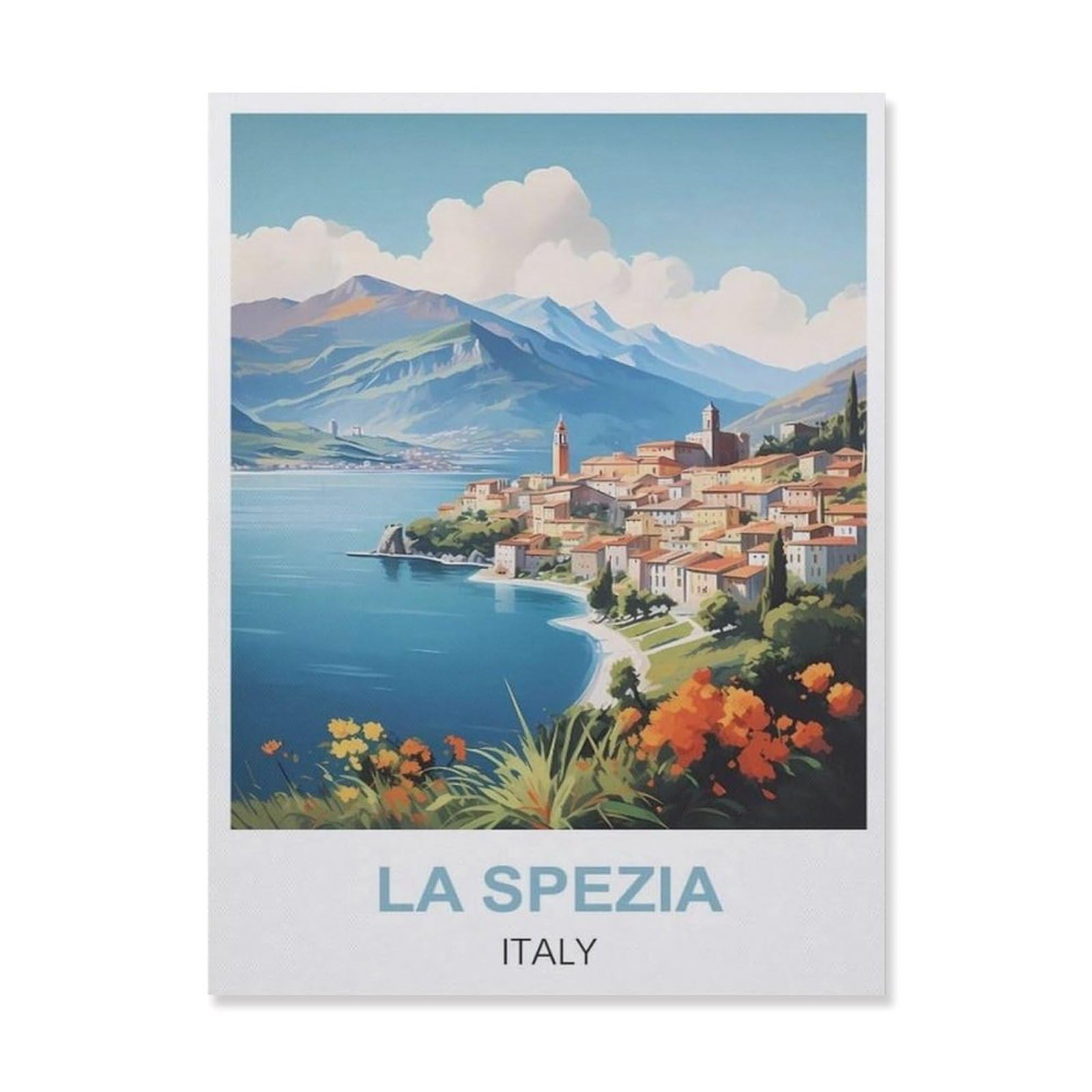 Metal Tin Sign，La Spezia Italy(30x40cm）