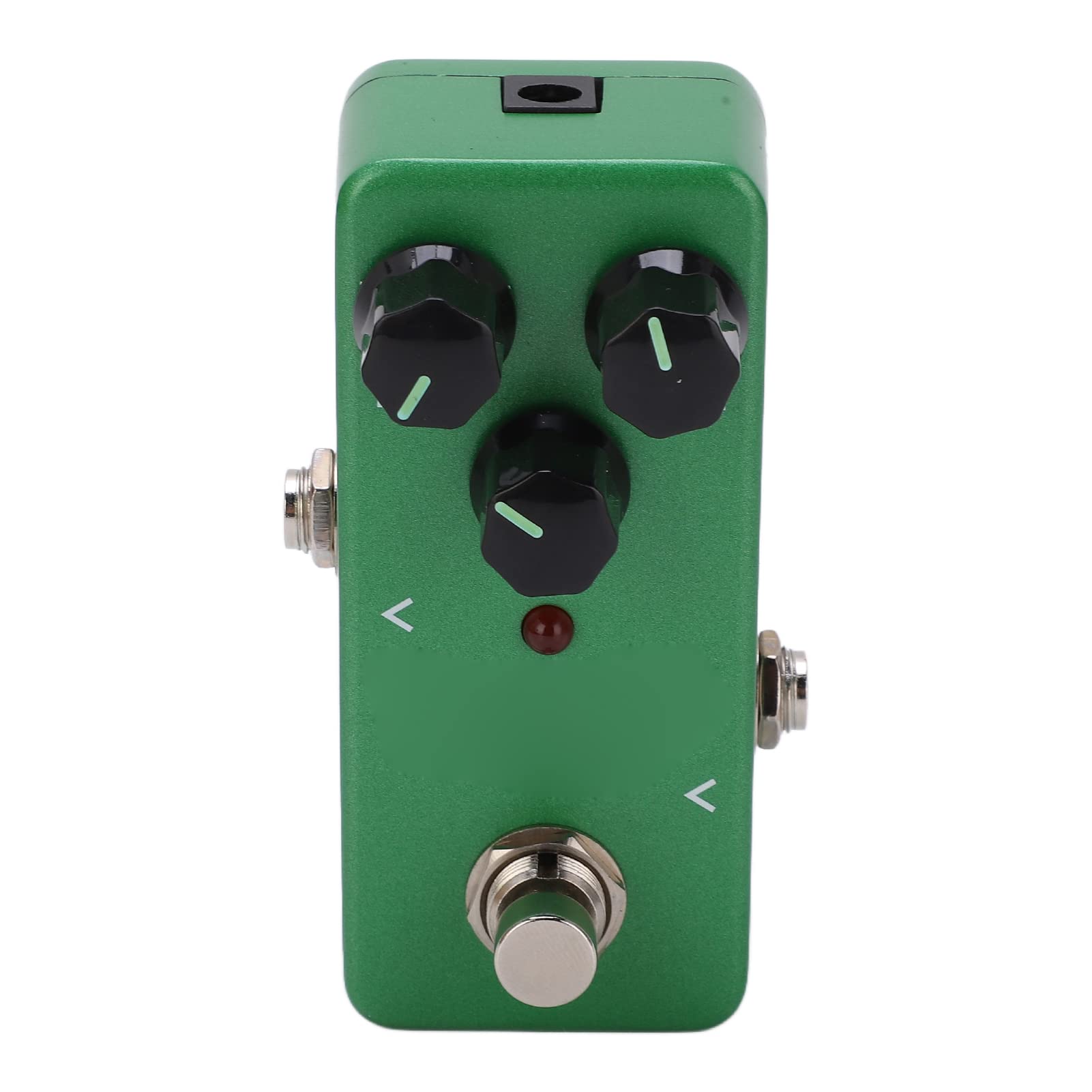 Pedale Effetti per Chitarra Pedale per Chitarra Elettrica Interruttore Overdrive Effetti Sonori Mini Effetti Singoli Accessorio per Strumenti Musicali Regolabili Full Metal Shell Green
