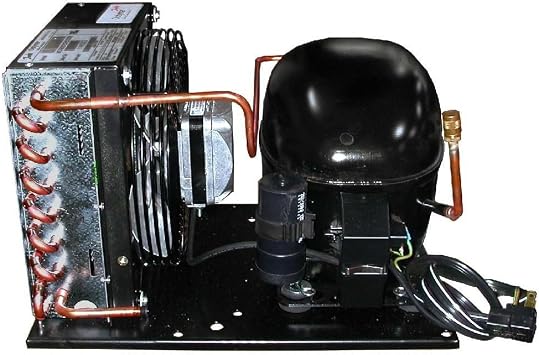 Danfoss MCGB0050R60000B 1/2HP+, R134a Condensing Unit for Refrigeration, Copper Coil Aluminum Fins MBP 115/1/60 V/Ph/Hz 1 Fan,Fractional Compressor SC18G, 114N0007