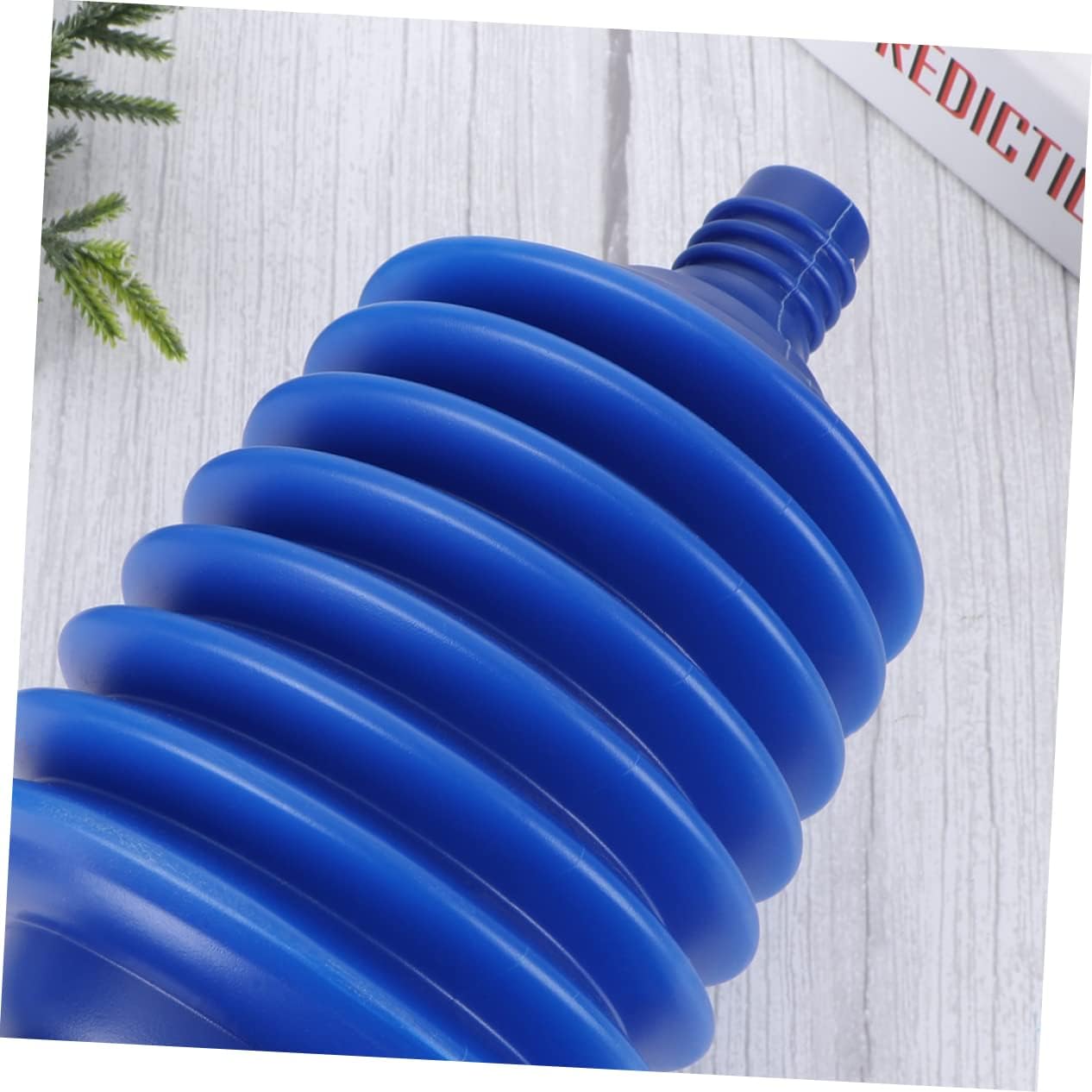 GLEAVI Bellows Accordion Toilet Plunger High Pressure Thrust for Bathroom Unclogging Blue