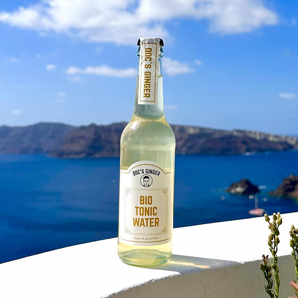 Doc’s Ginger Premium Bio Tonic Water | mit Ingwer, natürlicher Chinarinde & frischen Zitrusakzenten | vegan & glutenfrei | 12 x 330ml