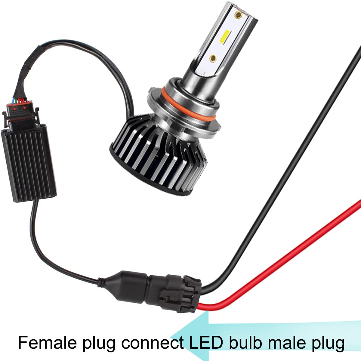 10PCS 9005 HB3 9006 HB4 gniazdo żarówki żeński adapter okablowania złącze uprzęży do LED Headlight Adapter gniazda światła przeciwmgielnego