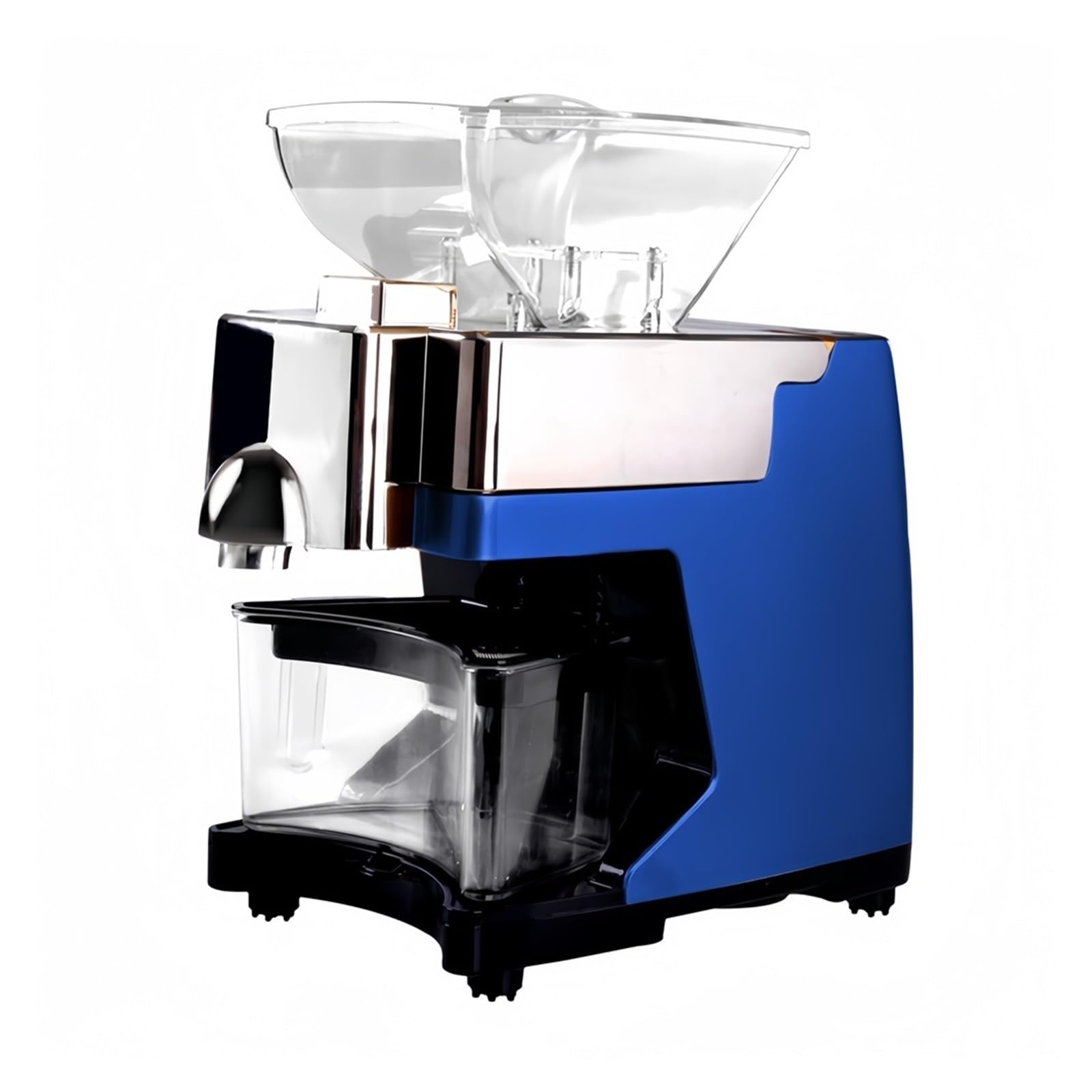 HCZKIUJY Home Automatic Oil Presser Electric Edible Extractor Seed Peanut Squeezer Pressing Machine Intelligent Temperature Control (Blue)