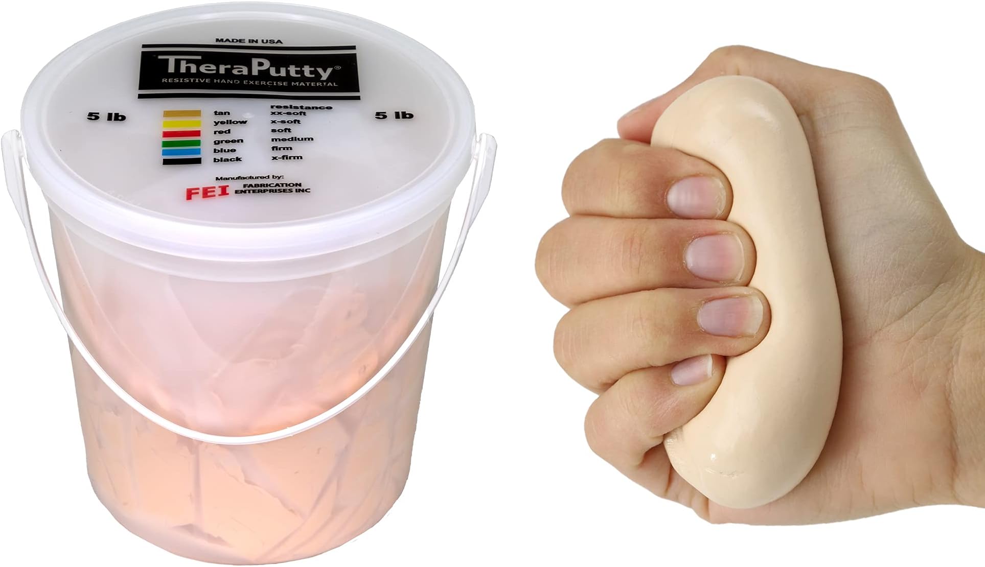 - CanDo TheraPutty Standard Hand Exercise Putty For Rehabilitation, Exercises, Hand Therapy, Occupational Therapy, Hand Strengthening, Improve Motor Skills, Stress Relief