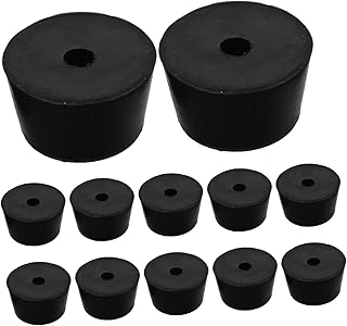 Veemoon 50 Alfombrillas Antivibración Para Lavadora Absorbentes De Sonido Para Compresor De Aire Con Patas De Goma Aislantes De Vibraciones De Gel De Sílice Color Negro