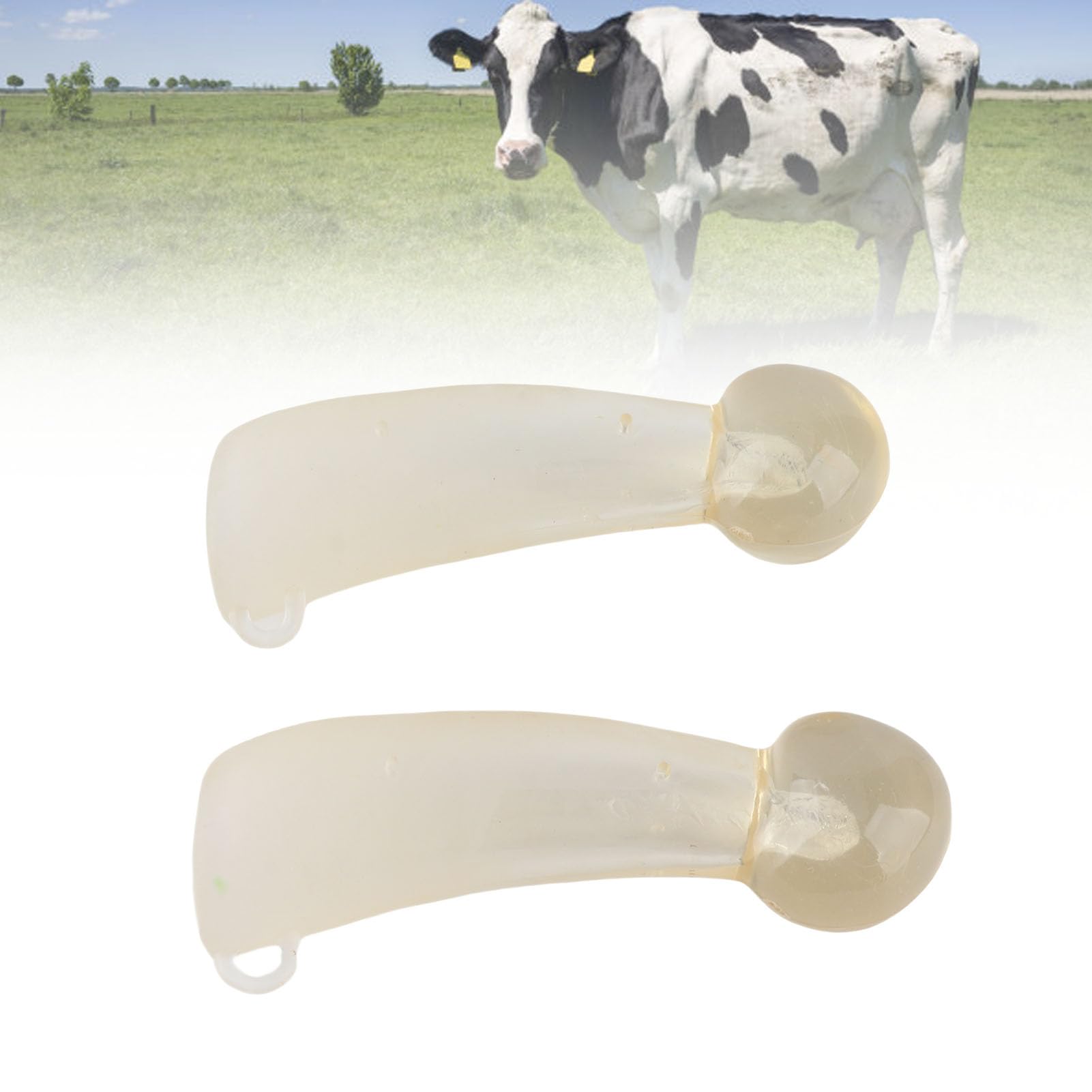 1 Ensemble Silicone Veau Corne Protecteur Taureau Vache Corne Anti Couverture Chèvre Corne Couverture Anti Accessoire pour la Tenue de la Ferme