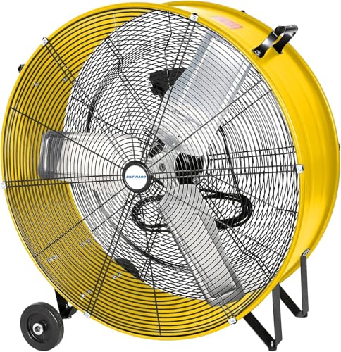 BILT HARD 13000 CFM 30" High Velocity Drum Fan, 2-Speed Heav...