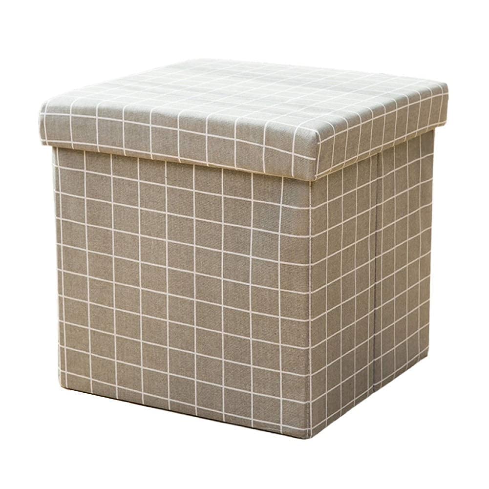 Repose-Pieds Pliable en Lin pour Gagner de l'Espace chez Soi