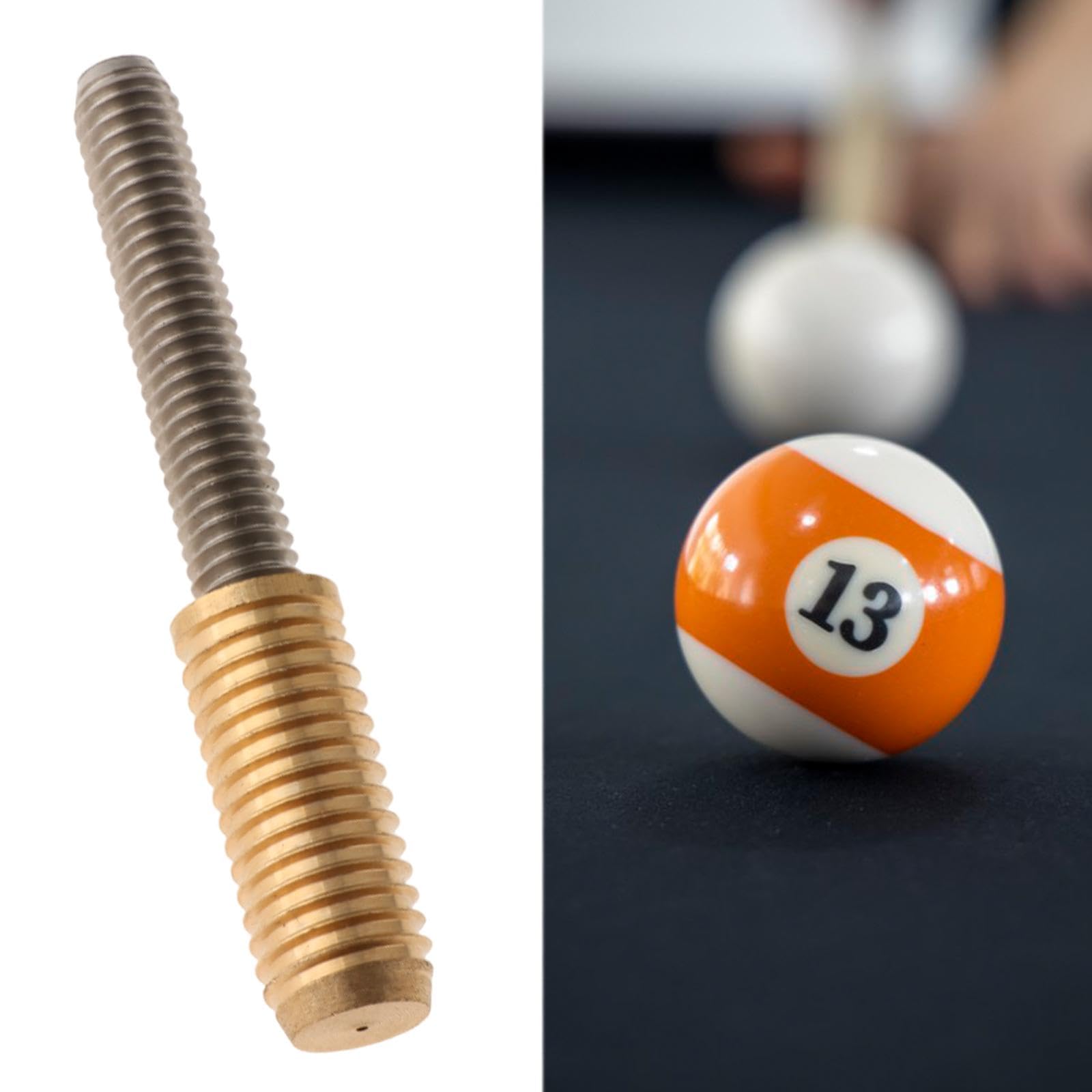 DYNWAVE Billiards Pool Cue Joint Pin Insert, Billiard Extension Screws, Portable Hardware Shaft Fittings, Pool Cue Connecting Screws, 18 Joint