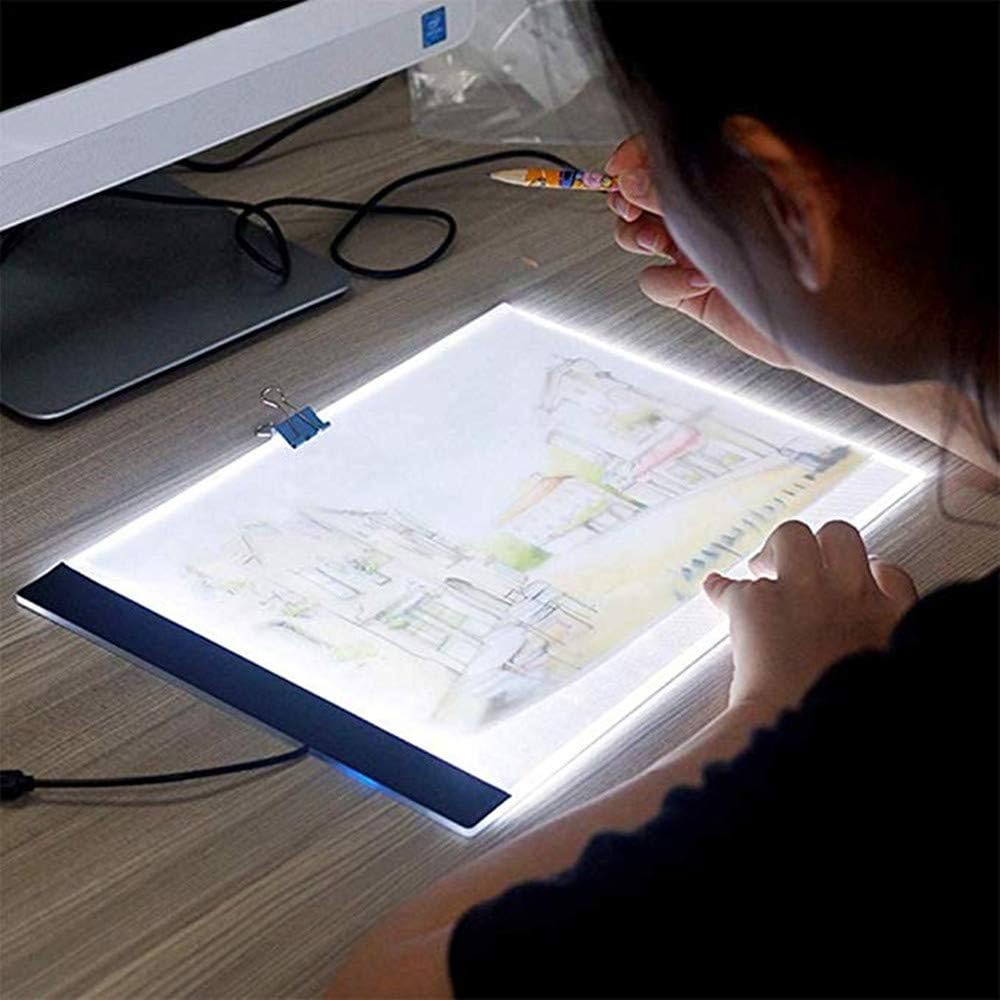 Huacan A3 LED Light Pad for Diamond Painting, Diamond Art Light Board Kit, Adjustable Brightness Light Box for Diamond Painting Accessories and Tools