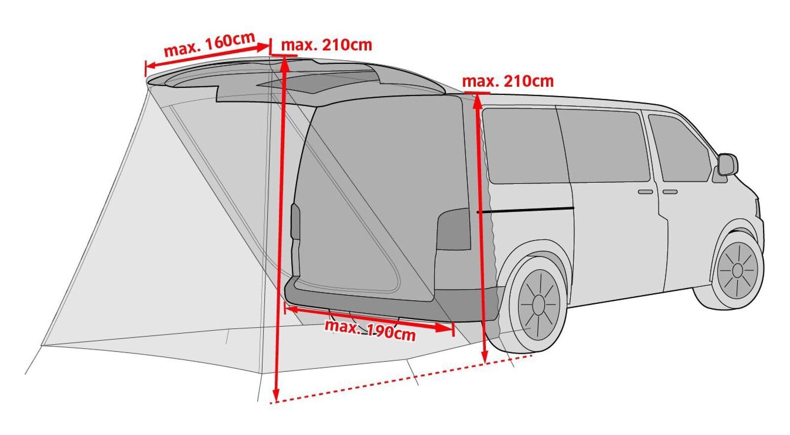 Amazon | [ファウデ] カーサイド型タープ ドライブ バン トランク