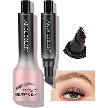 Anglicolor Microblading Eyebrow Pen - Waterdrop Angled Brush, Dip-Upgraded | Waterproof Sweat-Proof Long-Lasting Natural Brows 02Taupe