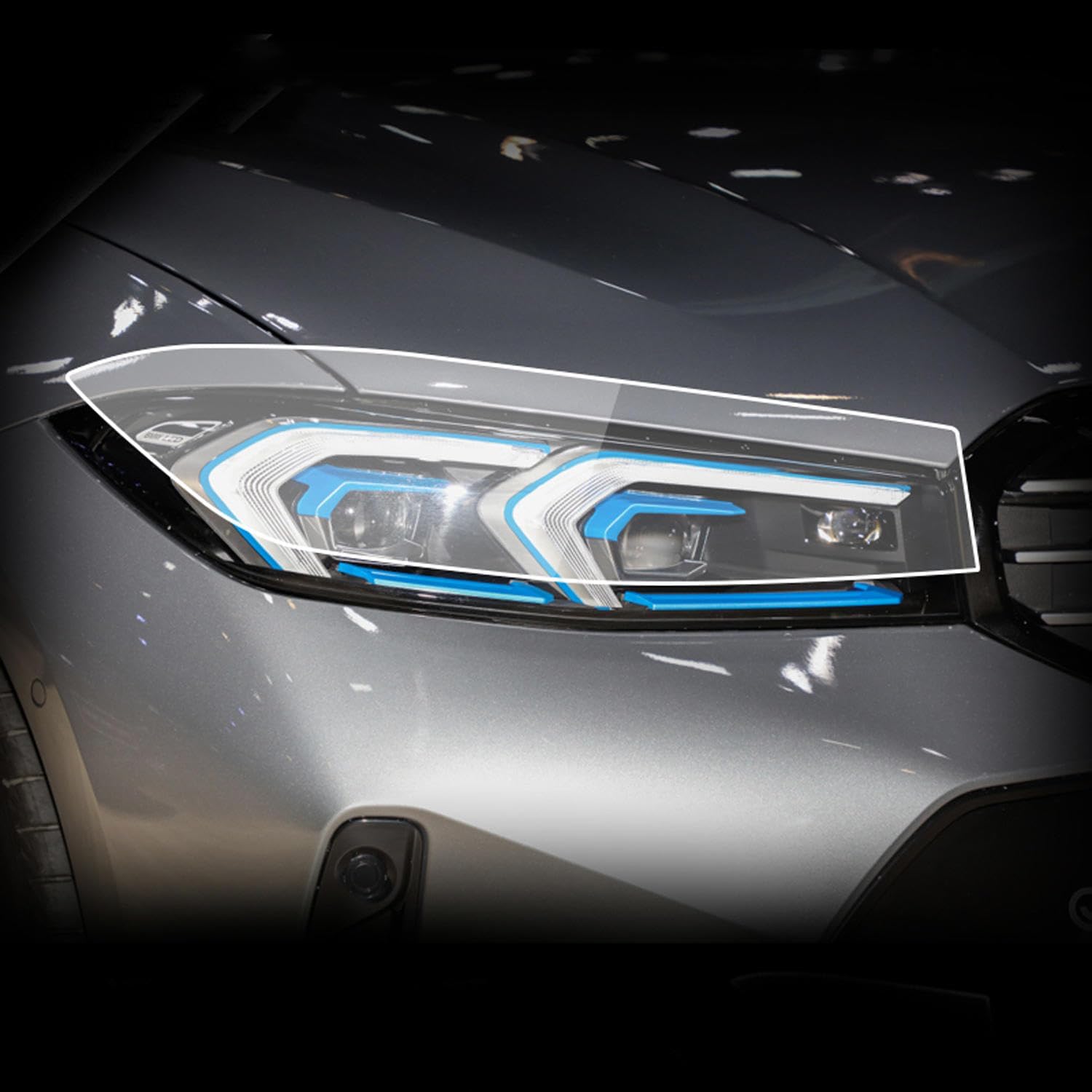 LAVIYE Car Exterior Headlight Anti-Scratch TPU Protective Film Anti-Scratch Repair Film Accessories Refit,for BMW G20 Series 3 2023