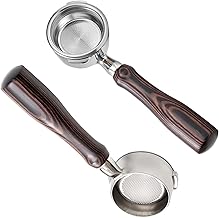 IKAPE Coffee Products, 58mm Bottomless Naked Portafilter Compatible with 58mm Gaggia Espresso Machines (Included 18g Filter Basket)