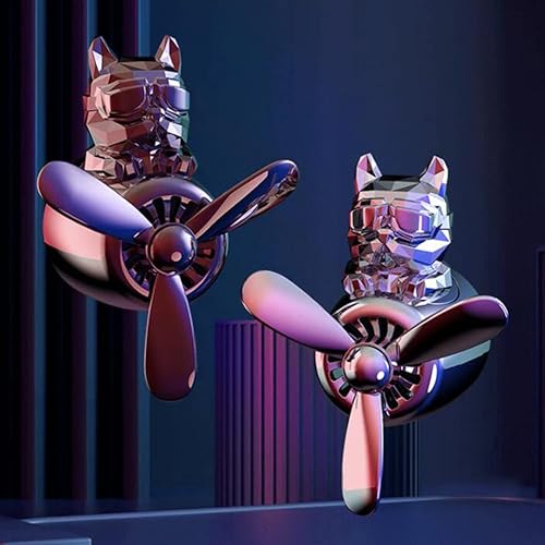 Miniatura 6 de Surakey Ambientadores de coche Pilot Automotive Outlet Fan aromaterapia para interior del automóvil, decoración de perfume para ventilación de