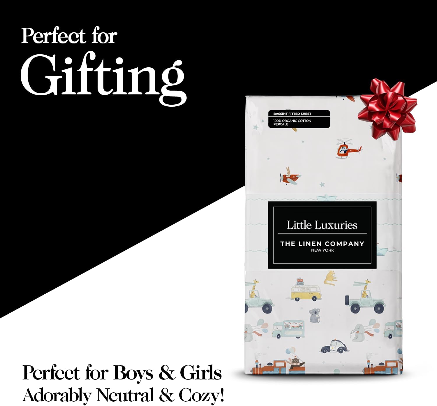 100% Organic Cotton Bassinet Sheets 3 Pack - GOTS Certified, Soft Breathable Percale Weave, Fits Standard Oval & Rectangular Mattress - for Boys & Girls - (30" L x 18" W) Halo/Snoo Bassinets