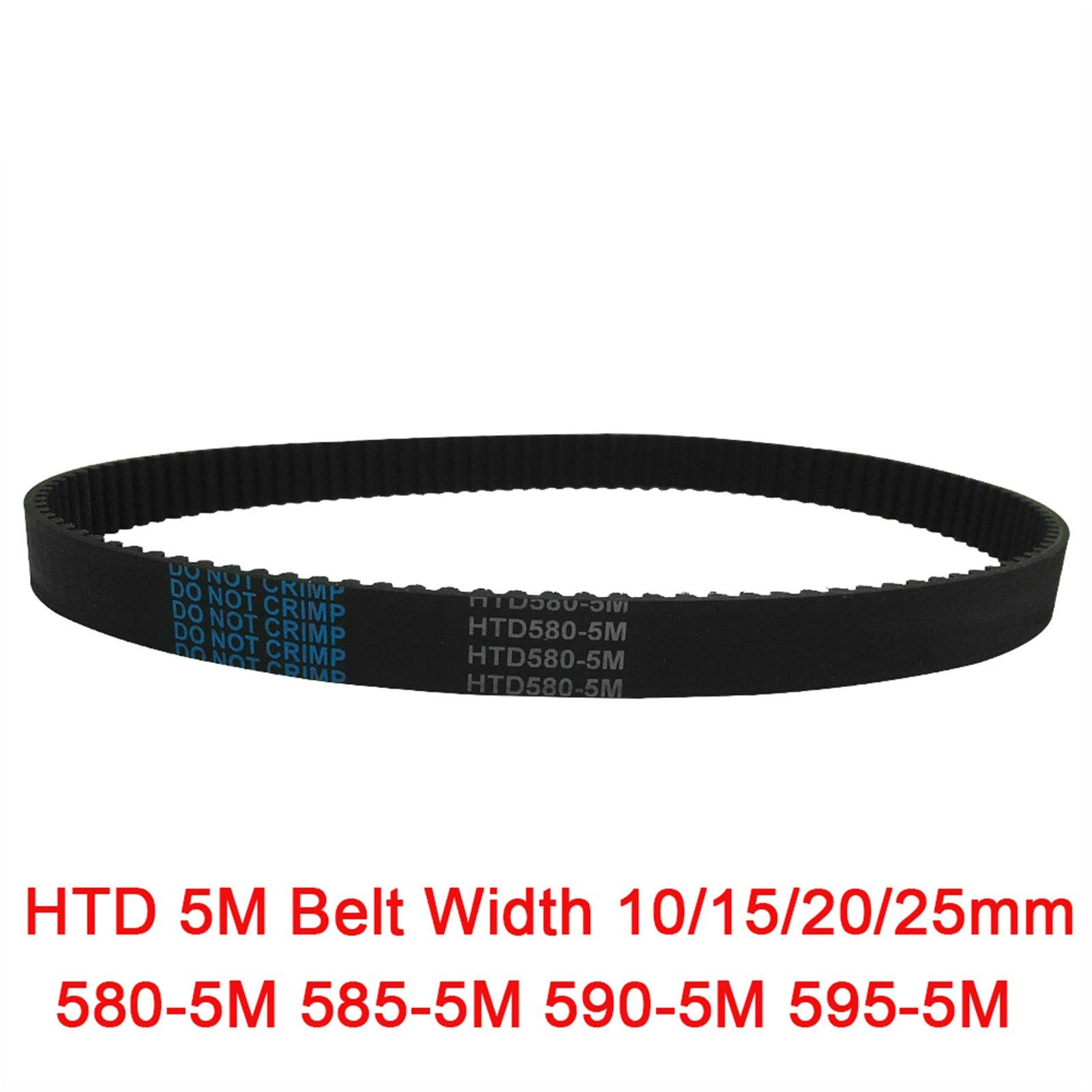 Shuxiang Cinghia Di Distribuzione HTD 5M - Gomma Sincrona Per Puleggia, Passo 5mm, Lunghezze 275/280/285/290mm, Larghezze 10-25mm