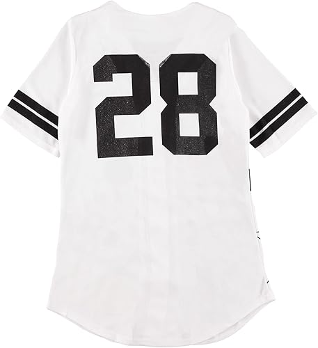 Miniatura 2 de Disney Camiseta de béisbol de Mickey Mouse con botones para mujer, diseño de Mickey y Minnie Mouse