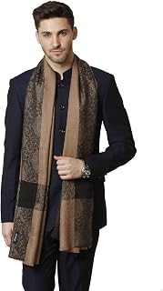 Pashtush Woven Mens Stole, Self Weave Design, Mens Muffler, Warm Cashmere Feel Price In India