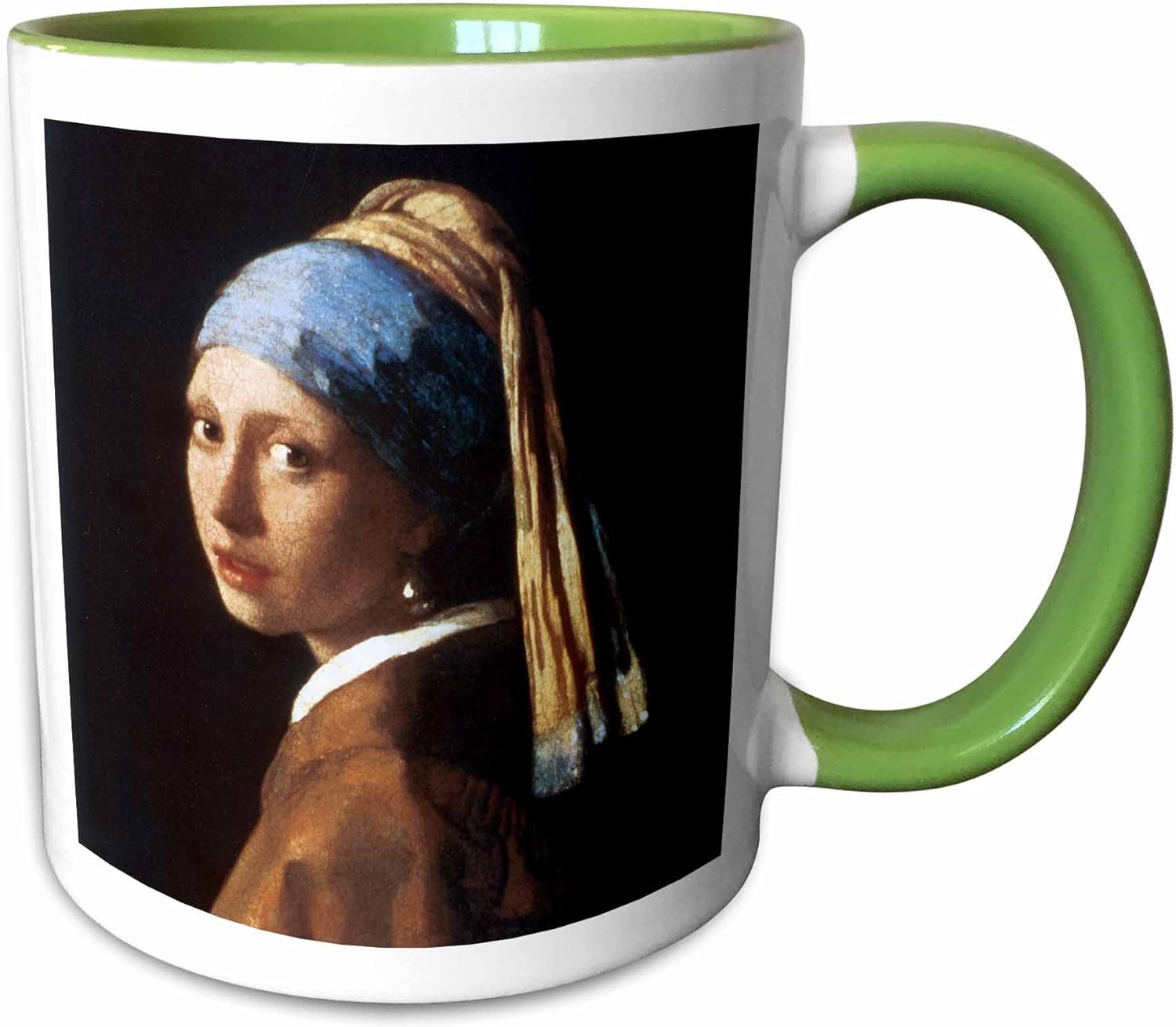 3dRose Girl with a Pearl Earring by Jan Vermeer Ceramic Mug, 11-Ounce