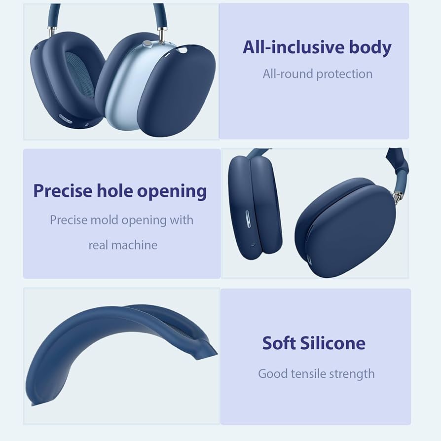 Amazon.com: 3 in 1 Silicone Cover and Case for Apple Airpods Max