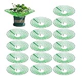 KUWUNG 15 Stück Erdbeerstützen Ständer, Erdbeerreifer Erdbeeren, Balkon Erdbeernetze, Abnehmbares Pflanzenregal vor Staub und Schnecken Schützen Schafft Sicherheitsabstand zum Boden