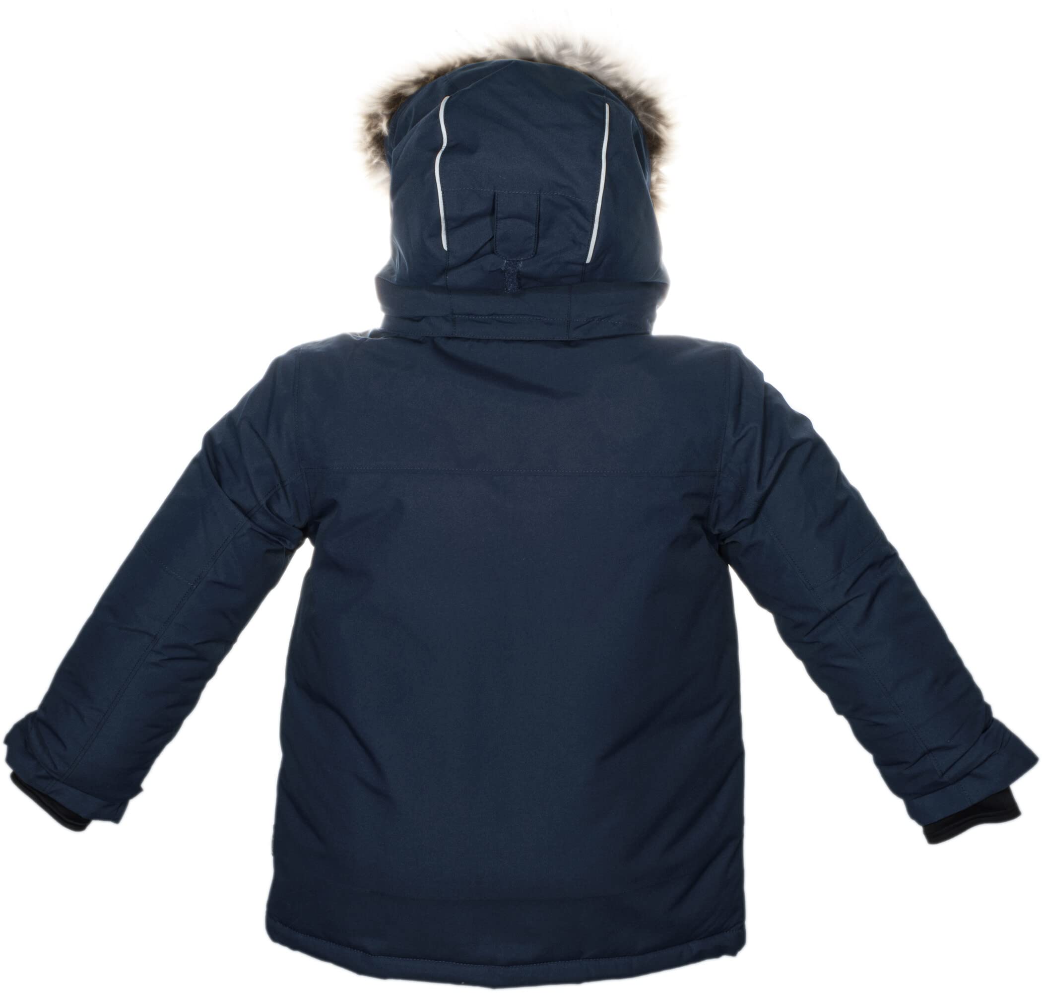Kamik Aden Parka mit Pelzkragen Mädchen blau