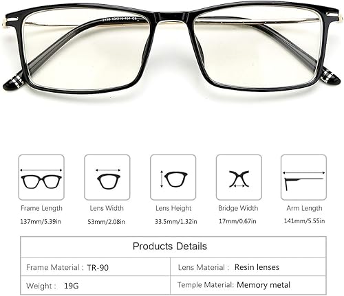 Miniatura 5 de Gafas de lectura multifocales progresivas para computadora presbíopes para hombres y mujeres