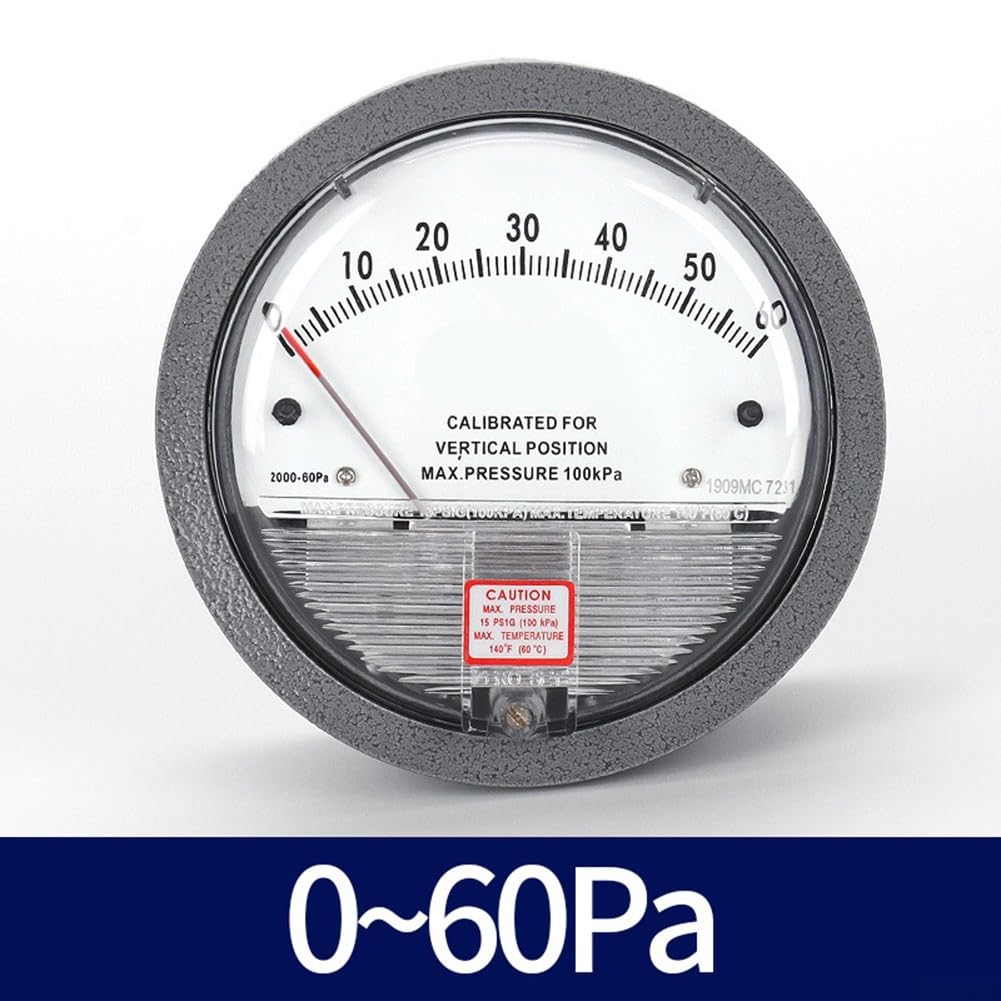 Manomètre de pression différentielle de haute précision pour des mesures précises et fiables (0-60 pa)