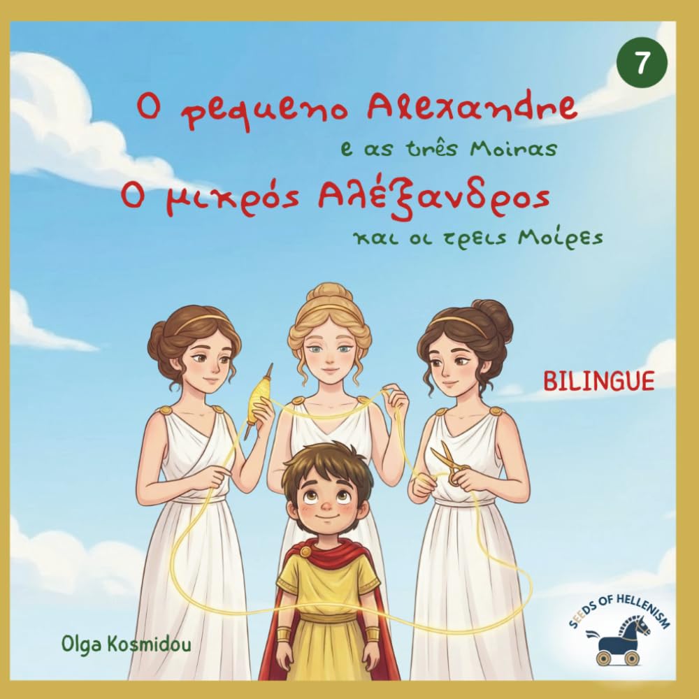 O pequeno Alexandre e as três Moiras – Ο μικρός Αλέξανδρος και οι τρεις Μοίρες: Livro ilustrado bilingue Português–Grego inspirado na infância de ... na infância de Alexandre, o Grande.)