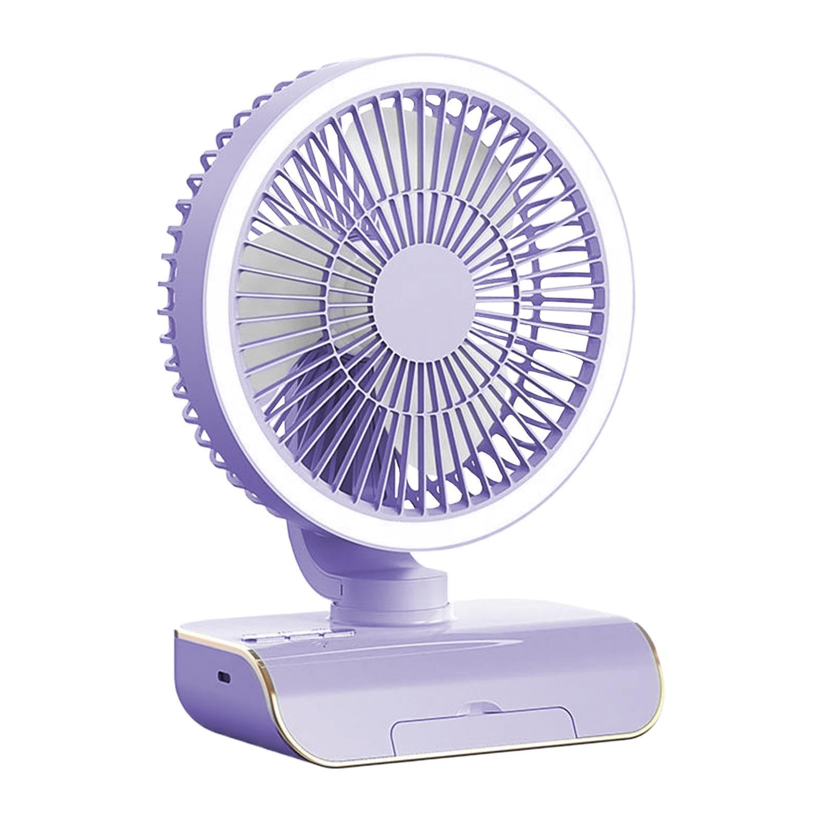 Ventilateur de table 5 vitesses rechargeable pour un flux d'air sur mesure