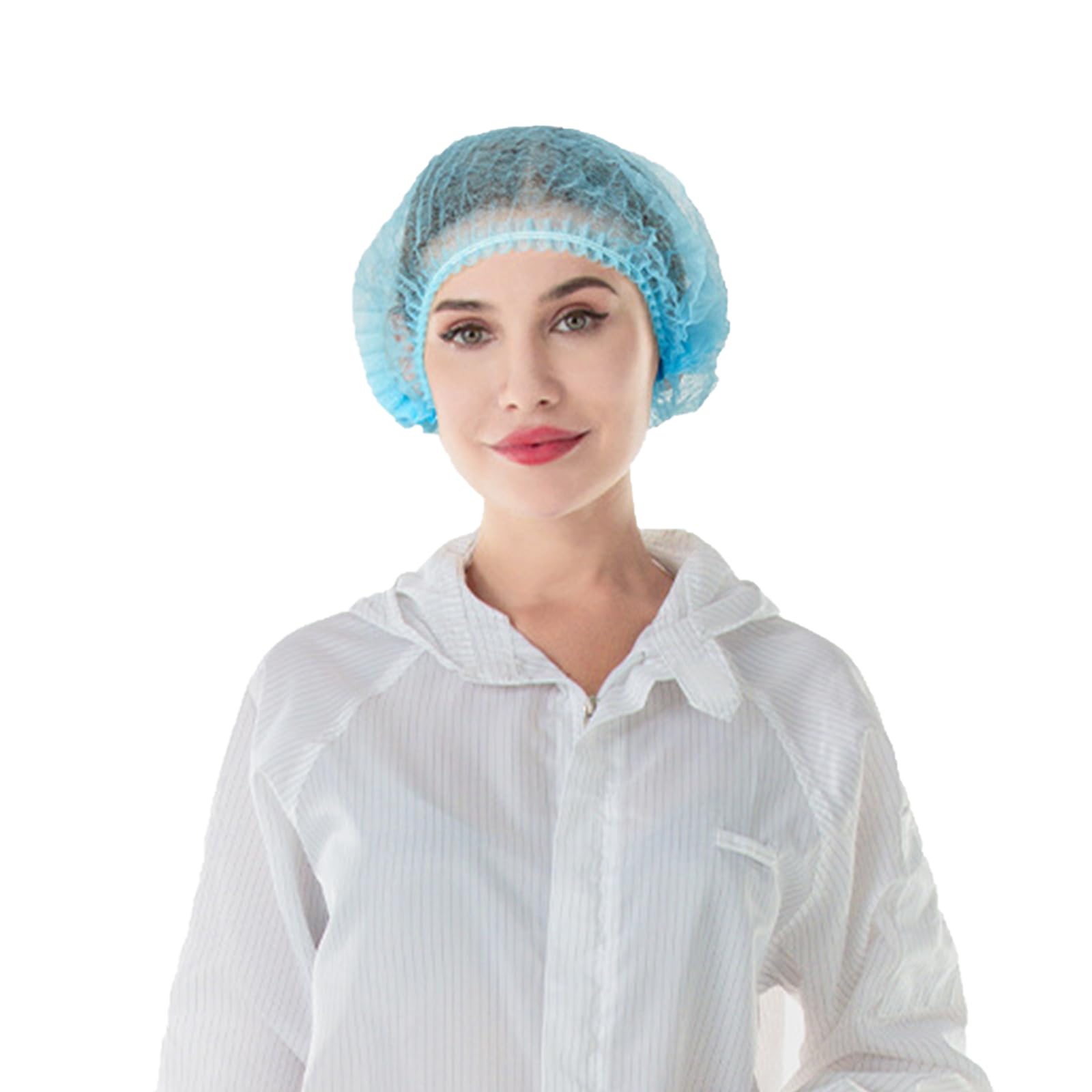 Haarnetz für Männer Bouffant Hauben 21in Atmungsaktives Vliesmaterial für Labore Salon Spa Catering und Staubfreie Arbeitsbereiche
