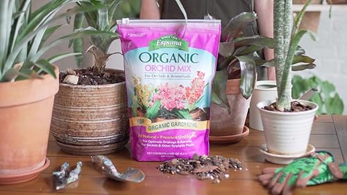 Miniatura 3 de Mezcla para macetas, tierra natural y orgánica de primera calidad para orquídeas y bromelias, 4 cuartos de galón, paquete de 2 unidades