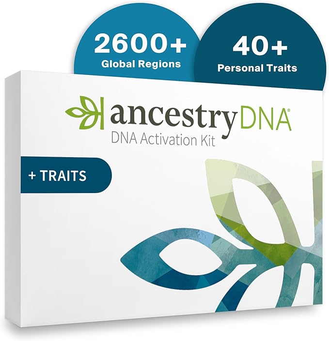 AncestryDNA + Traits: DNA Ancestry Test Kit, Genetic Testing Kit