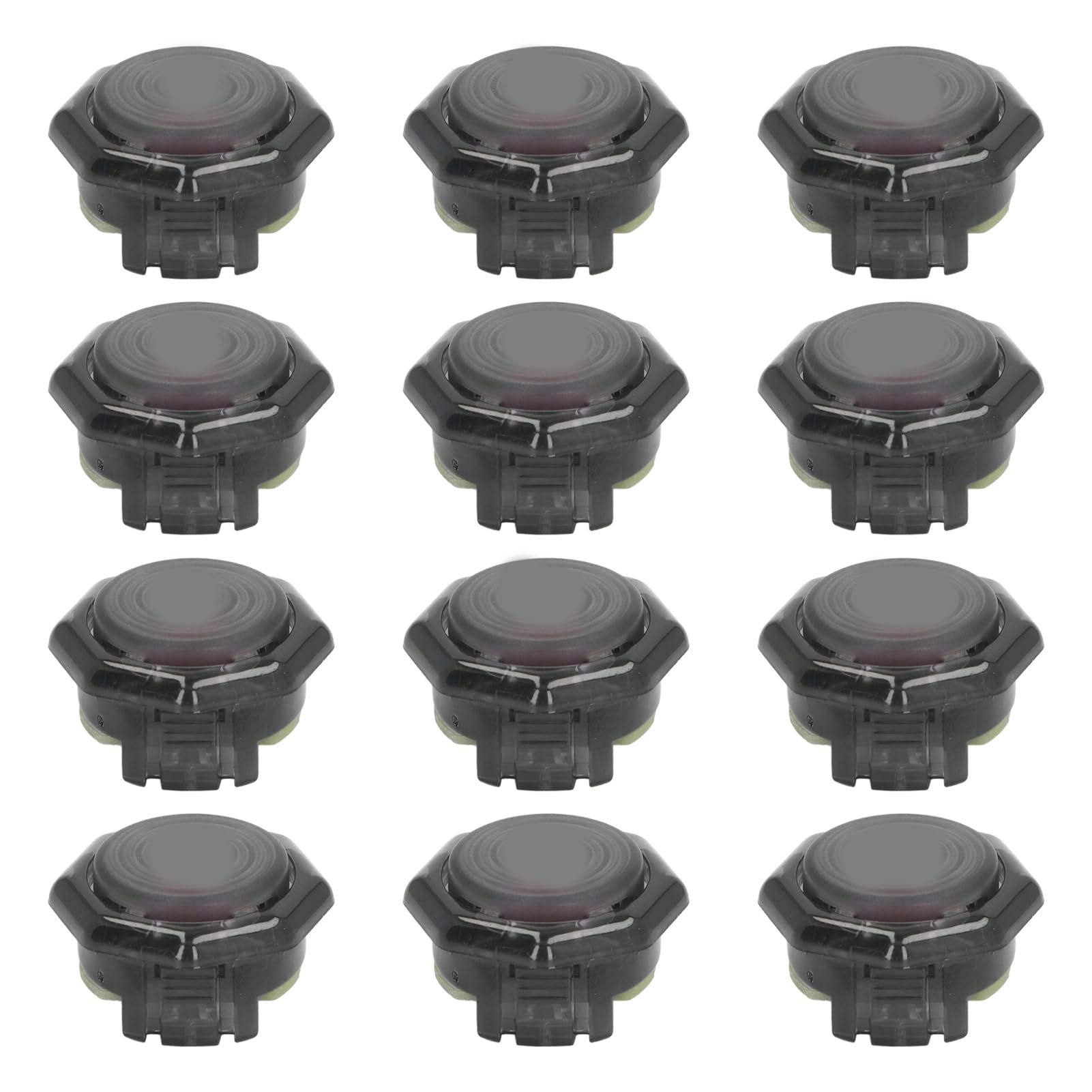 12 Sztuk z Profesjonalnym Mechanicznym Przyciskiem POM Red Switch do Gier Wideo 6 i Automatu do Gier z Joystickiem (23.8MM)