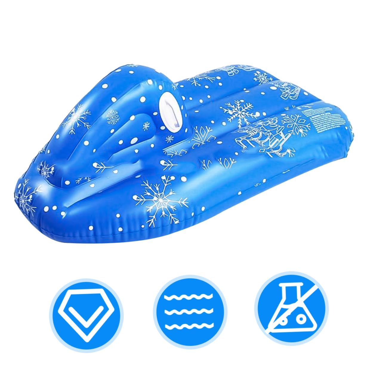 Toyvian Slitta da Neve in Pvc Slittino Leggero e Resistente Strumento per Divertimento Invernale per Ragazzo Ragazza