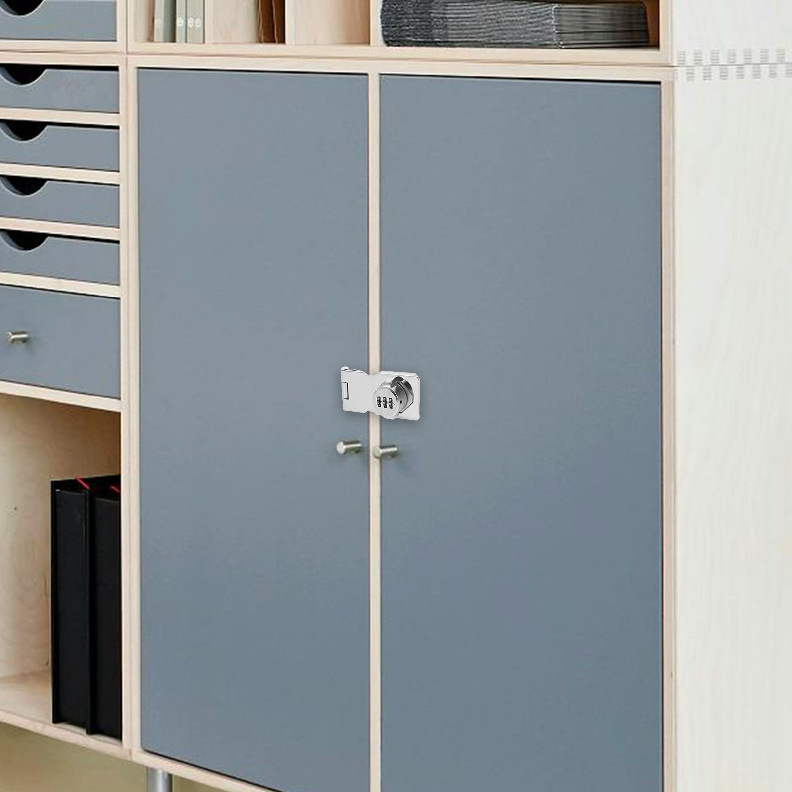 Serratura Combinazione Meccanica per Armadietto e Cassetta Postale in Lega di Zinco Argento Design Anti-furto la Sicurezza Domestica