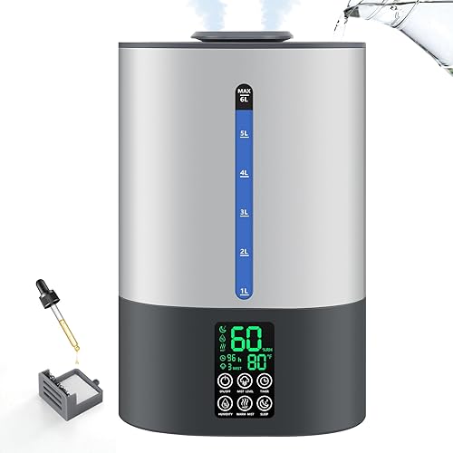 Humidificadores de 6L para dormitorio, habitación grande, hogar, humidificador fresco y cálido para bebés y plantas, humidificadores de escritorio