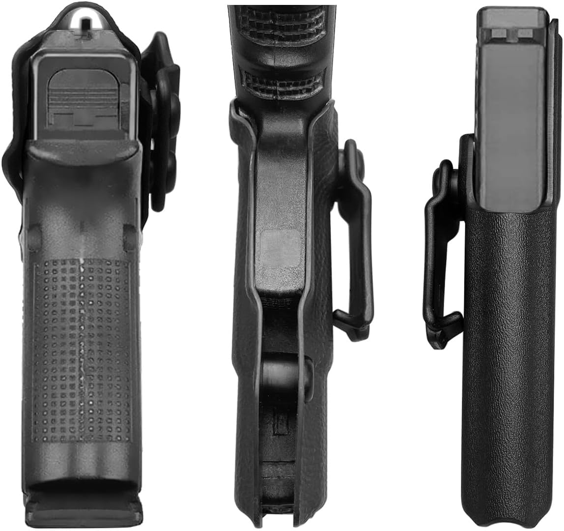 POLE.CRAFT IWB Kydex Holster Optics Cut Fits: Glock 19 MOS 19X 25 44 45 (Gen 1-5) & Glock 23 32 (Gen 3 4) - Glock 17 (Gen 1-5) / Glock 22 Glock 31 (Gen 3-4) Pistol - Inside Waistband Accessories