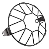 Aramox Motorcycle Headlight Guard Grill, Headlight Mesh Cover for 65-Inch Headlights, Double Cross Section Universal Fit