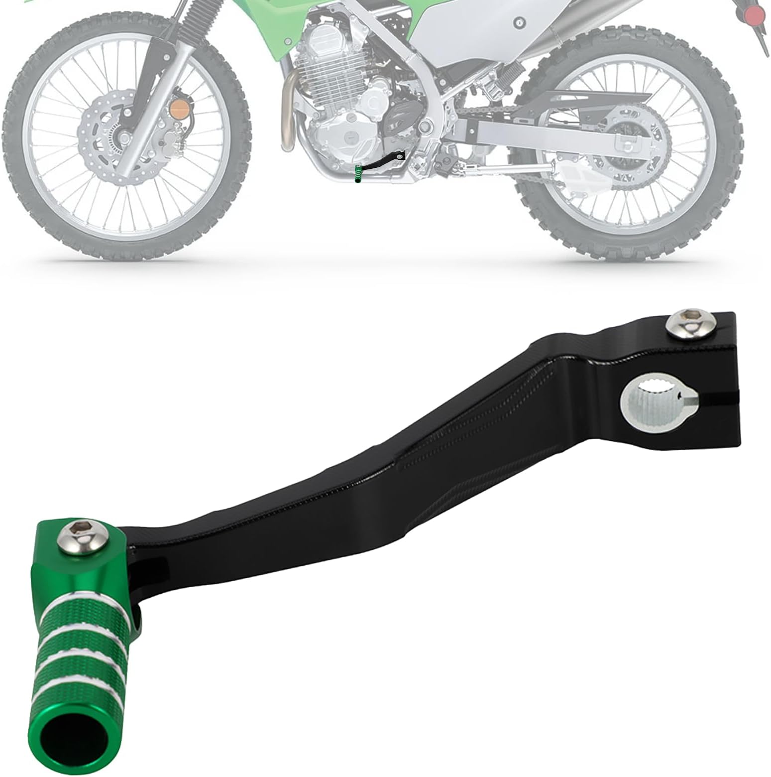 JFG Motorcycle Foot Shift Pedal, Change Pedal, Aluminum, Anti-Slip, Foldable, High Strength, Durable, Applicable Vehicles, KLX230 Motorcycle Shift Lever - Goulin