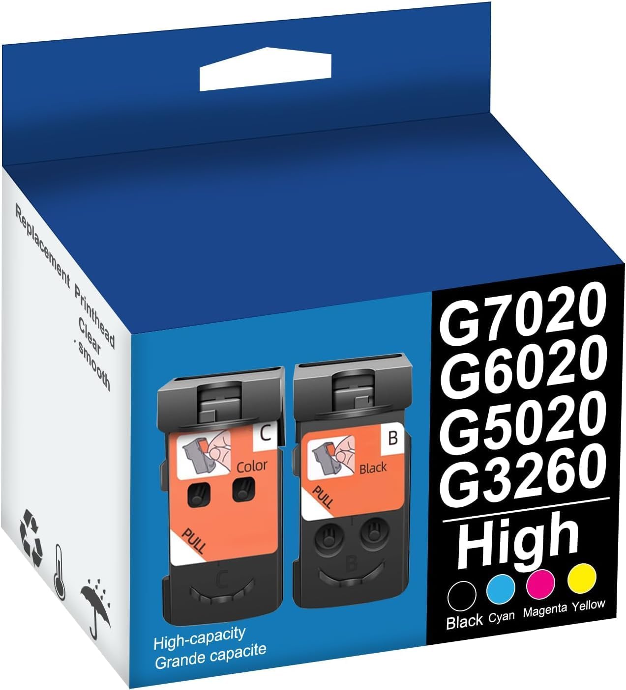 BH20 CH20 PrinterHead Replacement for Canon G7020 G6020 G5020 G1220 G1230 G2260 G2270 G3260 G3262 G3270 G4270 MegaTank PrinterHead Ink Cartridges PrinterHead