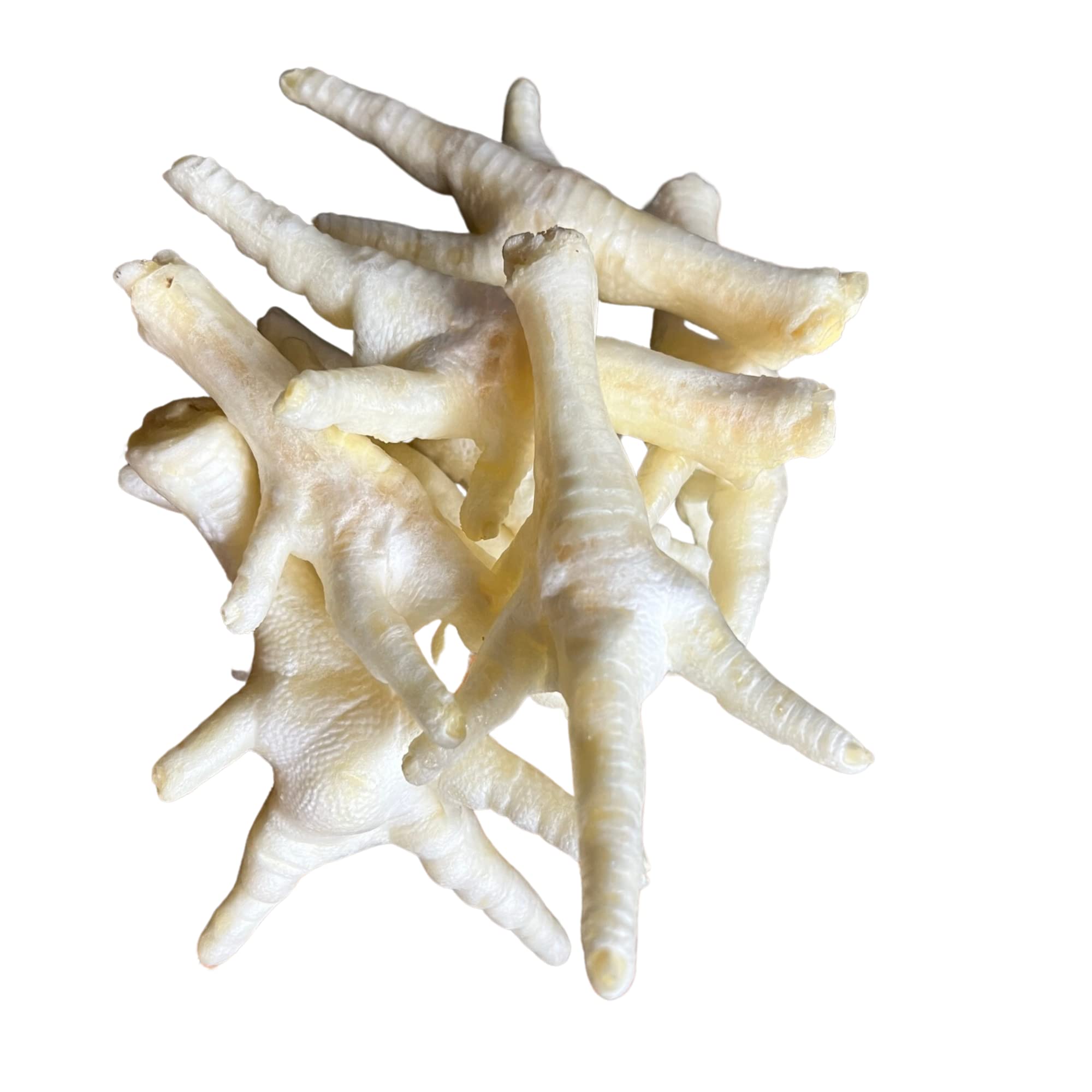 Pawstrading Natural White Puffed Chicken Feet Dog Chew Treat (2Kilogram)